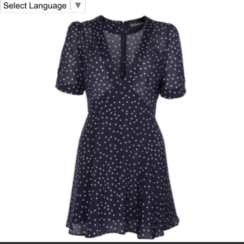 Realisation Par Ozzie navy star dress XS